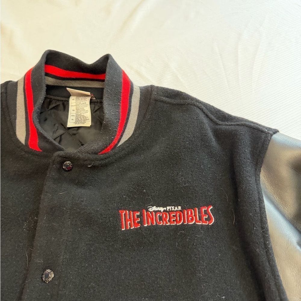 Vtg Disney Store Pixar The Incredibles Letterman Varsity Style Jacket Mens Sz XL - Picture 2 of 14